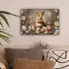Paashaas - Lente - Paaseieren canvas 2cm klein -sfeer1