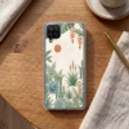 Woestijn - Planten - Groen Telefoonhoesje Samsung Galaxy A12 klein -sfeer1