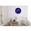Koraal - Vis - Oranje - Zee Wandcirkel aluminium klein -woonkamer