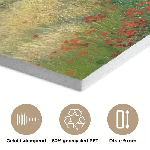 Zandpad - Huis - Bomen - Grasveld PET vilt klein -closeup_NL