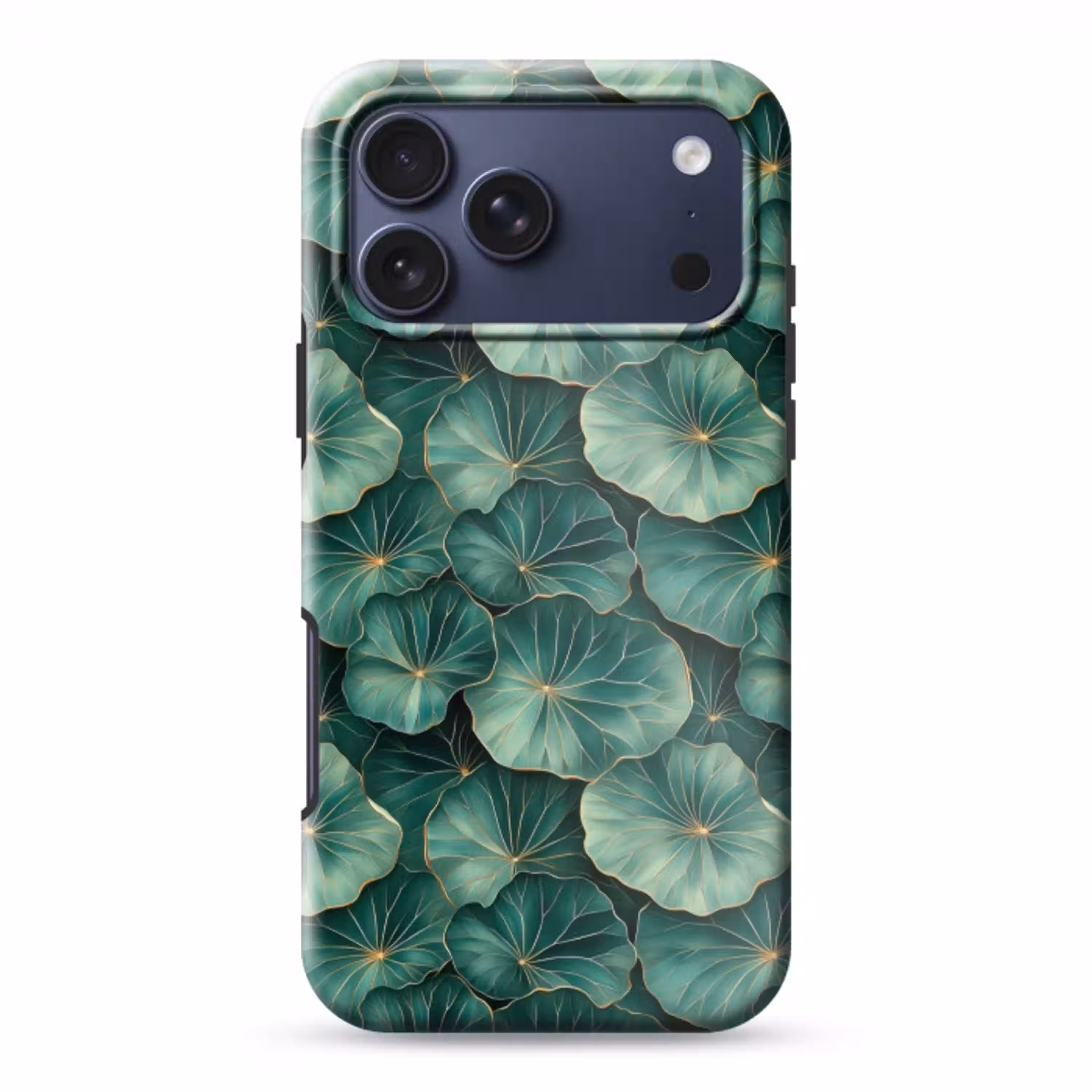Patroon - Bladeren - Groen Toughcase MagSafe Apple iPhone 17 Pro Max klein 1019 -3d