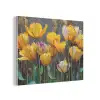 Tulpen - Geel - Penseelstreken - Abstract PET vilt klein -3d