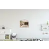 Champagne - Bed - Bubbels textielposter latten blank klein -kinderkamer