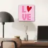 Love - Roze - Hart - Valentijn aluminium wit klein -sfeer5