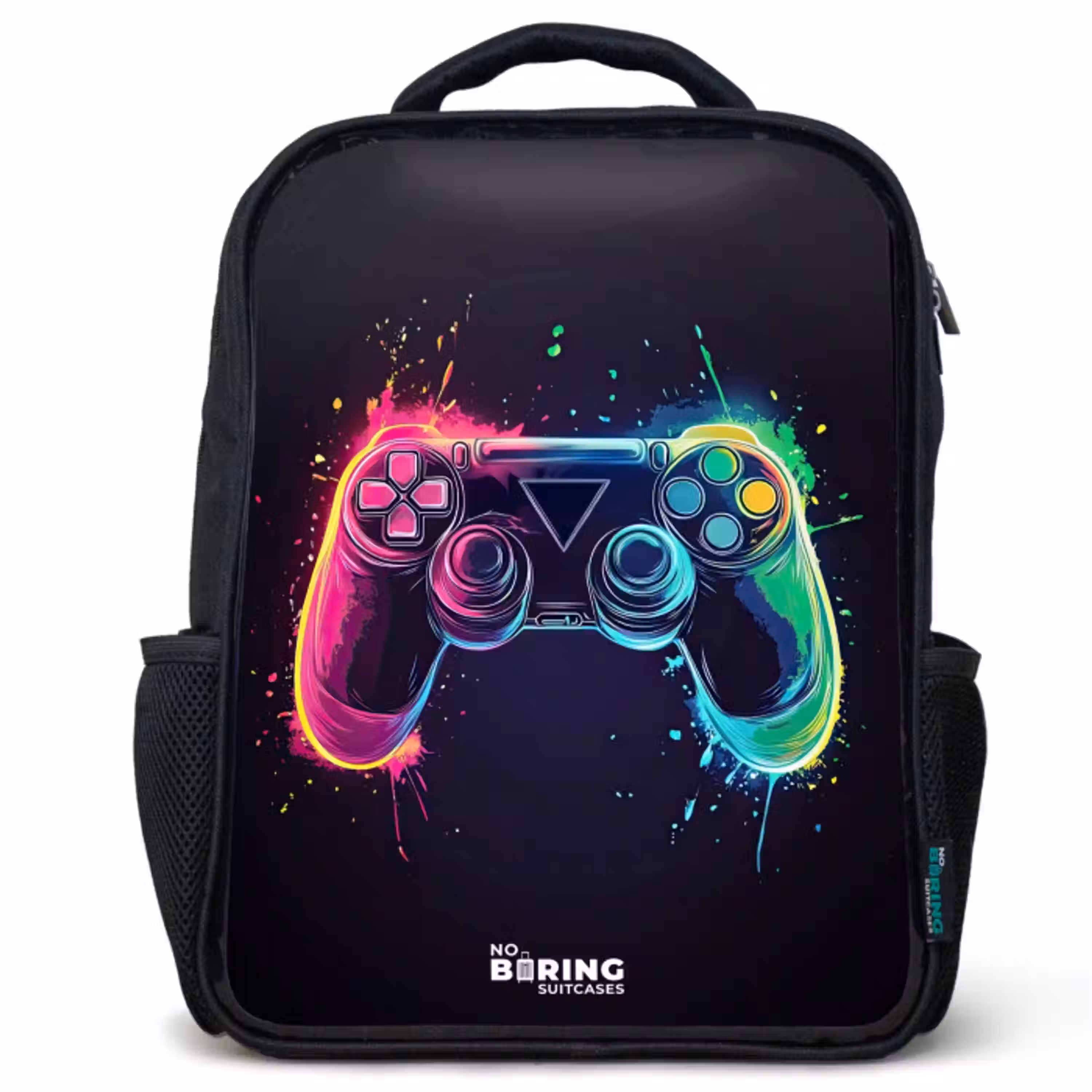 Game - Controller - Kleurrijk Rugzak - Zwart middel -3d