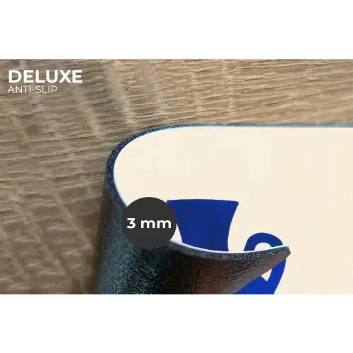 Vaas - Blauw - Geblokt - Modern Placemat vinyl groot -closeup