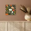 Bloemen - Illustratie - Groen aluminium wit klein -sfeer4