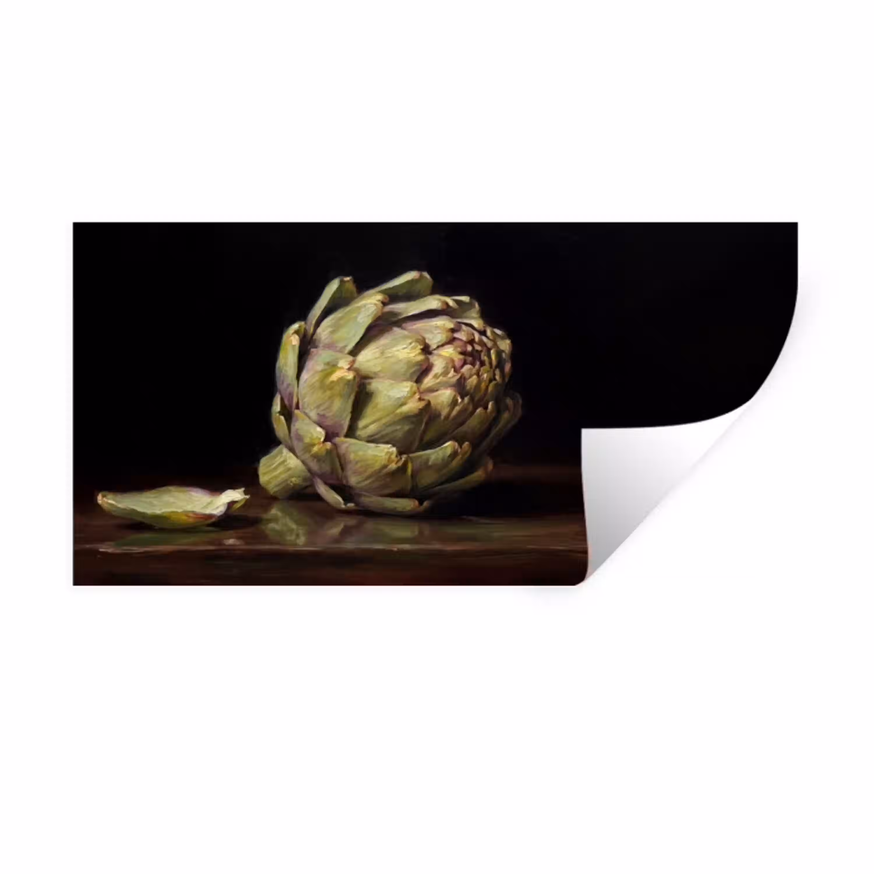 Artichok - Eten - Klassiek Muursticker klein -3d