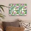 Bladeren - Flamingo - Bloemen - Jungle canvas 2cm klein -sfeer1