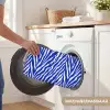 Zebra - Patroon - Kobalt - Blauw WCmat klein 1009 -USP_WasbaarNL