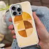 Cirkels - Geel - Minimalistisch Hoesje iPhone 16 Pro Max met koord klein -sfeer3