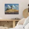 Windmolen - Heuvel - Bloemen - Kleurrijk PET vilt klein -sfeer3