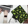 Gaming - Vormen - Pijlen - Abstract - Zwart laptophoes neopreen klein -bureau