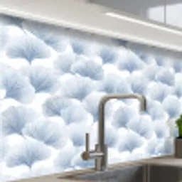 Waaier - Modern - Blauw keuken achterwand 2 middel 865 -zzzz3d_schuin