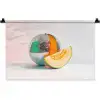 Disco - Discobal - Meloen - Pastel Wandkleed katoen klein -zz3d