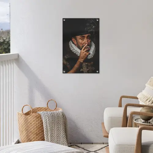 Willem van Oranje - Adriaen Thomasz - Sigaretten tuinposter los doek klein -sfeer8