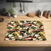 Kleurrijke - Camouflage - Organische - Vormen Inductie beschermer vinyl 3mm klein 276 -sfeer5