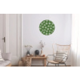 Voetbal - Sport - Groen Wandcirkel aluminium klein 190 -woonkamer
