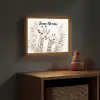 Giraffe - Bladeren - Bruin - Jungle - Kind Light Box met batterij (Wandlamp kind) middel -sfeer5_kind