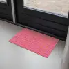 Organisch - Raster - Roze Deurmat klein 898 -sfeer2
