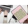 Chase greatness - Groen - Roze - Retro laptophoes neopreen klein -bureau