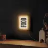 Japandi - Eten - Vintage - Decoratie Light Box met kabel (Wandlamp) klein -sfeer1
