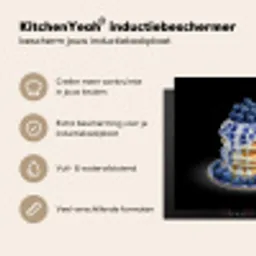 Pannenkoeken - Blauwe Bessen - Bord Inductie beschermer vinyl 3mm middel -sfeer2