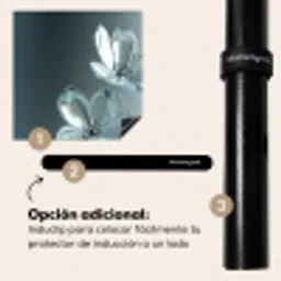 Kristal - Bloemen - Grijs Inductie beschermer vinyl 3mm middel -zzzzzzz-induclip_ES