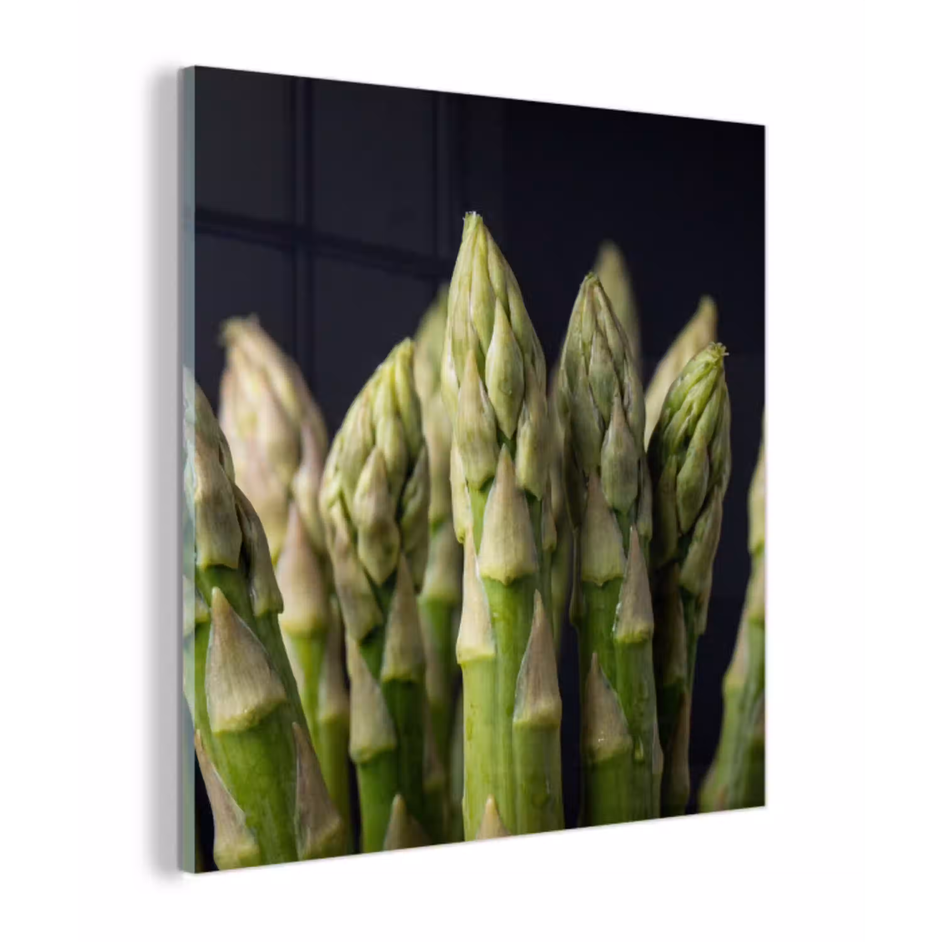 Asperges - Groen - Zwart plexiglas 5mm klein -z3d