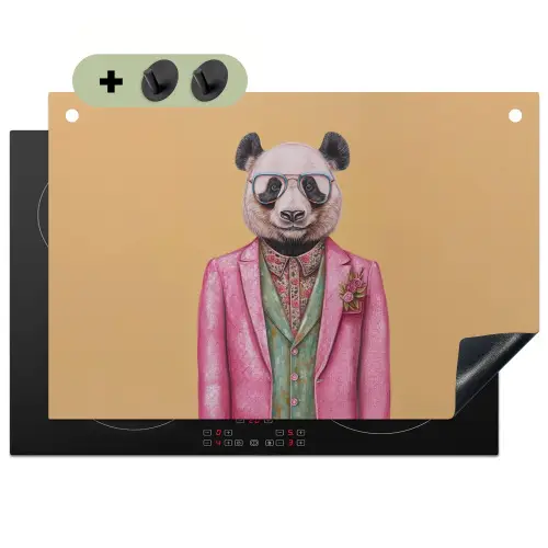 Panda - Pak - Zonnebril - Blauw Inductie beschemer met haakjes klein -3d