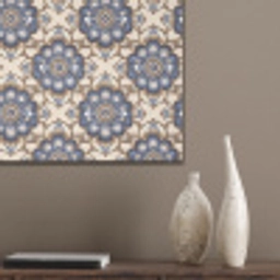 Floraal - Ornament - Blauw PET vilt klein 837 -sfeer6_closeup