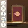 love your damn self - Cirkel - Glitter - Rood Light Box met kabel (Tafellamp) klein -USP_DE