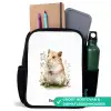 Dier - Natuur - Hamster Rugzak - Zwart middel -inhoud_NL
