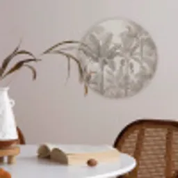 Natuur - Jungle - Ringstaartmaki - Bruin Akoestische PET Vilt - Rond klein -sfeer3