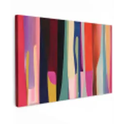 Kleurbanen - Verticaal - Kleurrijk canvas 2cm klein -z3d