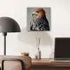 Vogel - Realistisch - Veren - Bruin aluminium wit klein -sfeer5