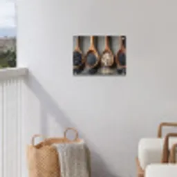 Houten - Lepels - Rijst - Zaden tuinposter los doek klein -sfeer8