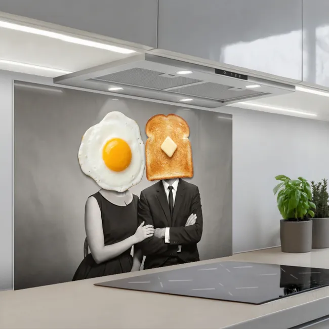 Paraschizzi cucina - Colazione - Coppia - Uovo - Pane