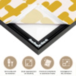 Geel - Beige - Patroon Textielframe zwart klein 947 -USP_feed_closeupNL