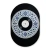 Vinyl - LP - Delfts Blauw - Muziek Wandcirkel Ovaal Forex klein -3d
