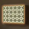 Patroon - Tegel - Groen Light Box met batterij (Wandlamp) middel 907 -z3d_website