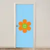 Bloem - Smiley - Kleurrijk deurposter klein -3d_beige