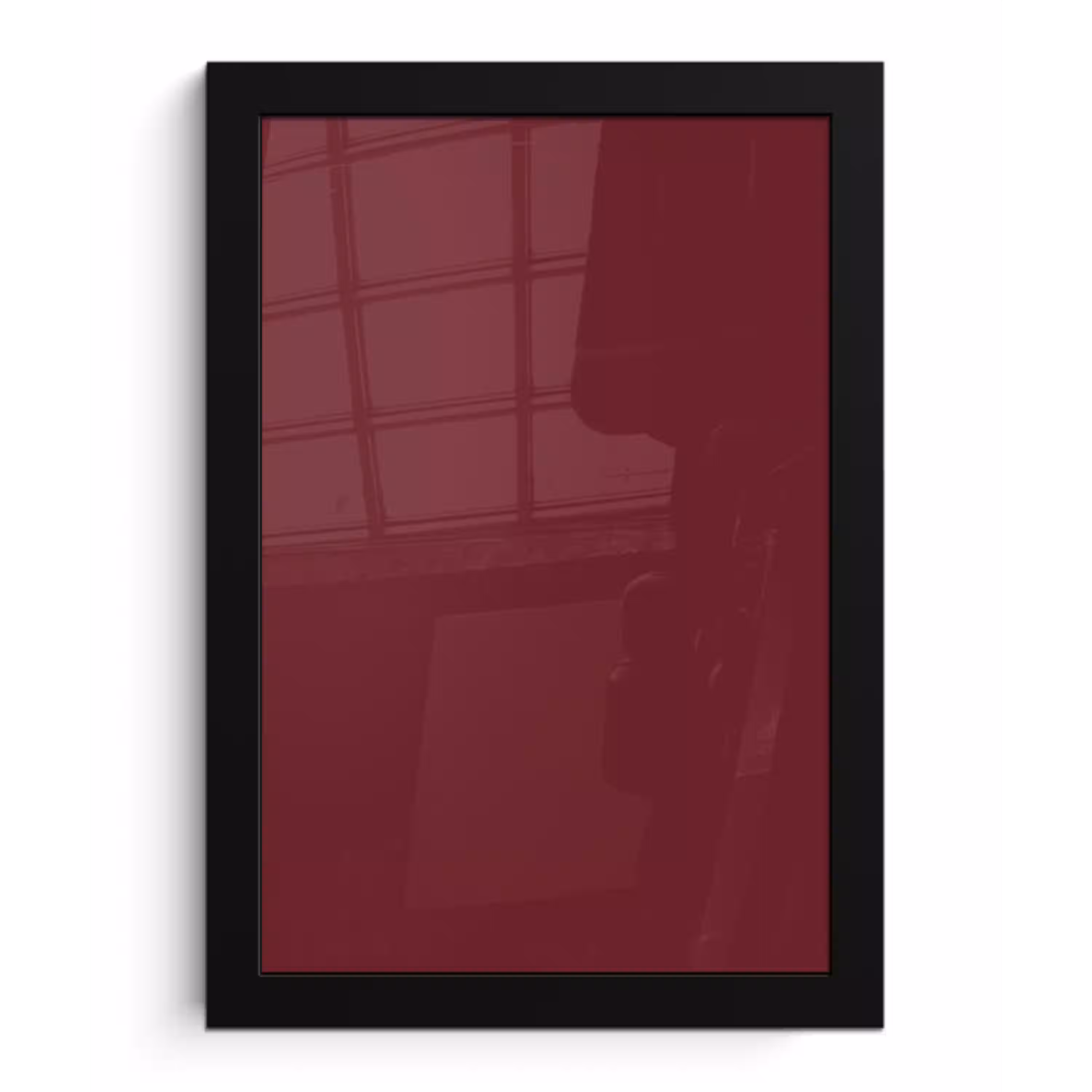 Dark - Garnet - Rood fotolijst zwart zonder passe partout klein 224 -3d