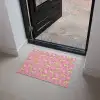 Langbenige -Tijgerkatten - Roze - Sterren Deurmat klein 898 -sfeer5