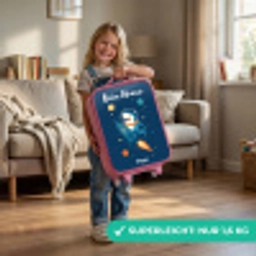 Dier - Ruimte - Planeet - Raket Kinderkoffer - Roze klein -sfeer2_DE