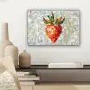 Aardbei - Rood - Mozaïek - Fruit canvas 2cm klein -sfeer6