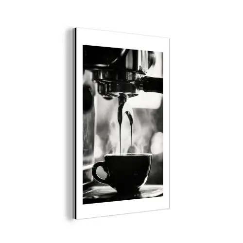 Coffee - Espresso - Koffiemachine - Kop aluminium wit klein -3d