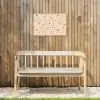 Terrazzo -  Patroon - Kleurrijk - Steen Tuinposter op houten frame 2 cm dik klein 845 -sfeer4