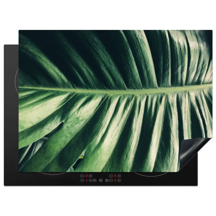 Inductie beschermer - Bananenblad - Tropisch - Jungle - Bladeren Inductie beschermer vinyl 3mm klein -3d