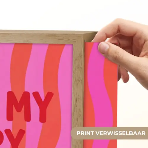 Tekst - Modern - Kleurrijk Light Box met batterij (Wandlamp) middel -USP_websiteprintNL